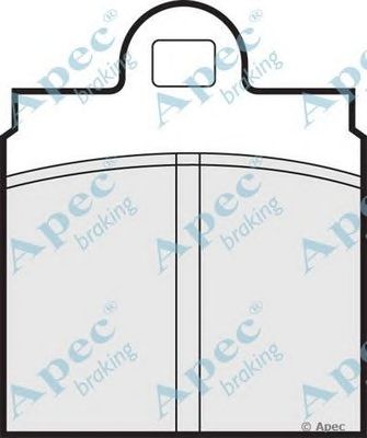 APEC BRAKING pad133 -  Комплект тормозных колодок, дисковый тормоз